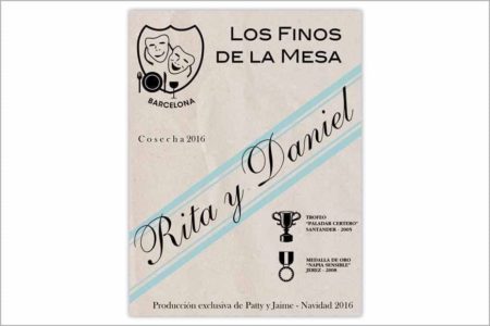 Etiqueta de vino Ribera