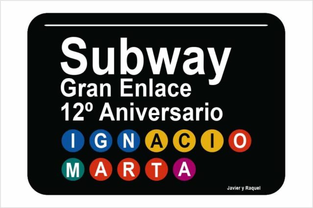 placa metro ny personalizada