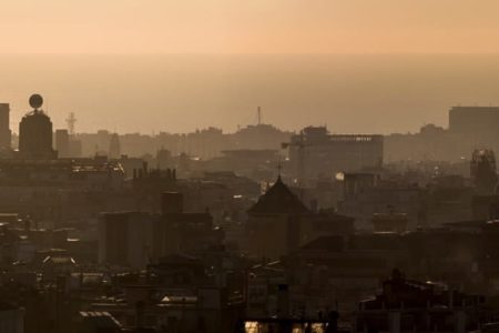 fotografia de depertar de Barcelona para la decoración de oficinas o viviendas