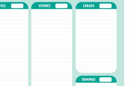 planning semanal