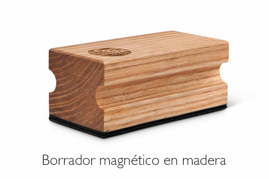 Borrador magnético madera