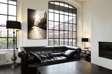 Decoración con una foto de un ocaso
