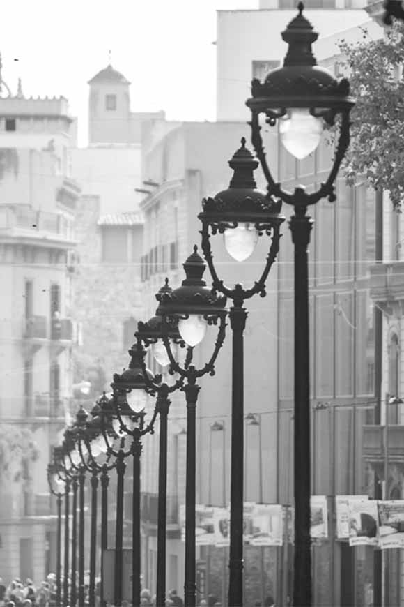 Las farolas del Portal de l'Àngel