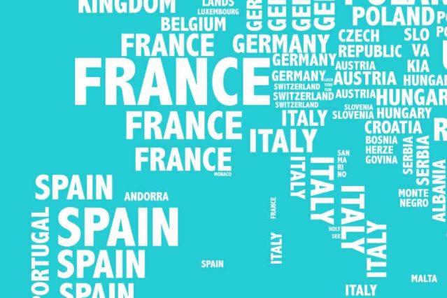 Mapa tipográfico blue con soporte - Imagen 4