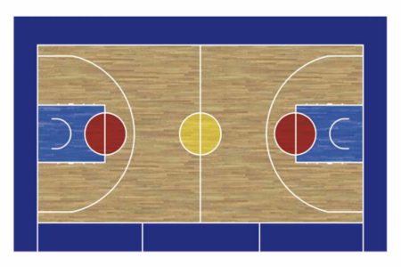Pizarra velleda cancha de basket
