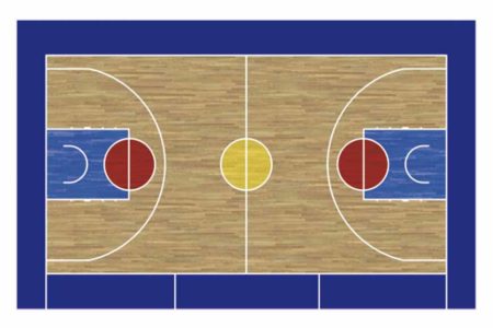 Pizarra velleda cancha de basket