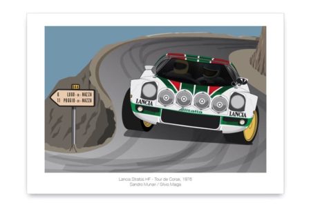 Póster del Lancia Stratos HF