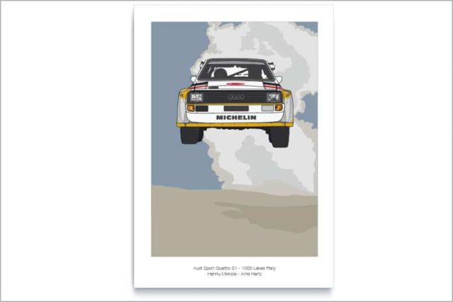 Póster del Audi Quattro