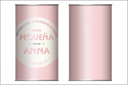 Lata XS Bebé rosa