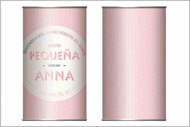 Lata XS Bebé rosa