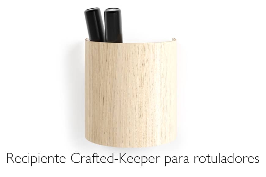 Contenedor de rotuladores para las pizarras de cristal Crafted