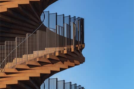 Foto muy original y decorativa de un detalle de la Marsk Tower.
